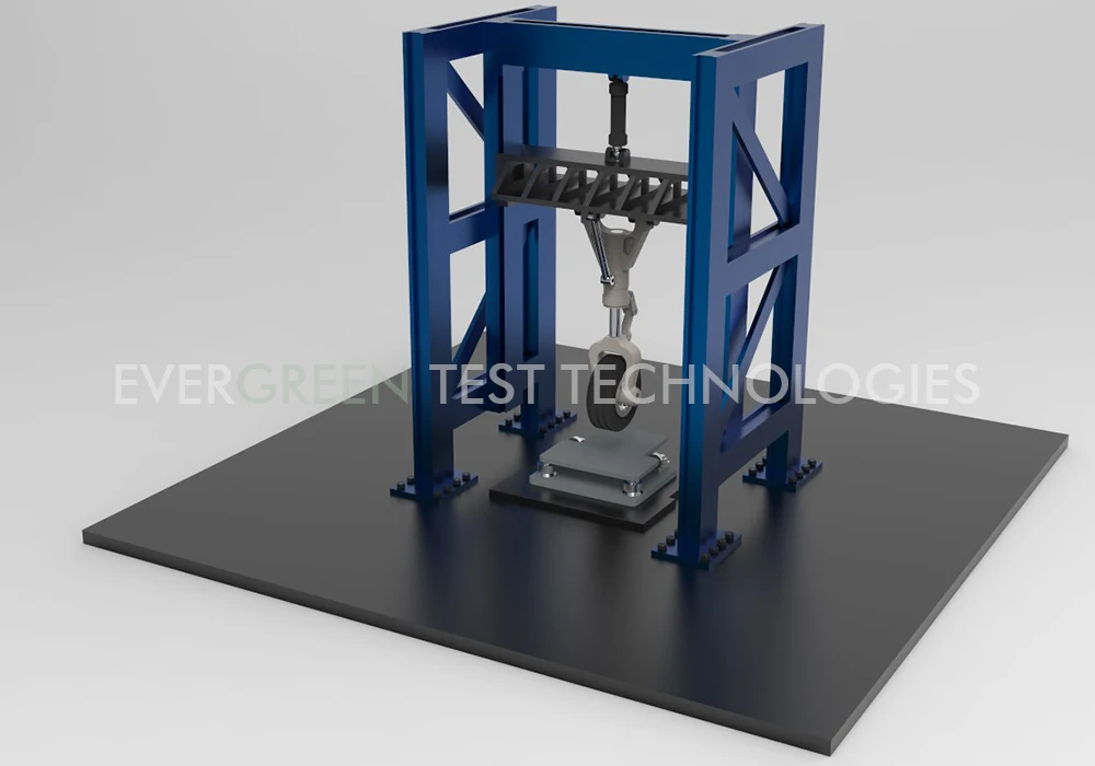 landing gear testing systems, aircraft wheel validation, FAR 25 compliance testing, CS-25 certification tests, static load testing for landing gear, aircraft drop test systems, landing gear fatigue analysis, brake performance testing, tire burst simulation, hydraulic actuator, life cycle testing, high-speed deformation monitoring, aircraft component durability tests, aerospace structural validation, data acquisition, strain gauge measurement systems, landing gear shock absorption, aircraft safety testing, E2T aviation test solutions, strut performance tests, Torque link endurance, Wheel hub fatigue, Tekerlek göbeği yorulma, Tork bağlantı dayanım, amortisör testleri, iniş takımı test sistemleri, uçak tekerleği validasyon, FAR 25 uyumluluk testleri, CS-25 sertifikasyon testleri, iniş takımı statik yük testi, uçak düşürme test sistemleri, iniş takımı yorulma analizi, fren performans testleri, lastik patlama simülasyonu, hidrolik aktüatör ömür testi, yüksek hızlı deformasyon, uçak komponent dayanıklılık testleri, havacılık yapısal validasyon, veri toplama, şekil değiştirme ölçüm sistemleri, iniş takımı şok emilimi, uçak güvenlik testleri, E2T havacılık test çözümleri