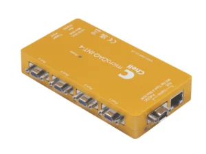 microDAQ-INT-4, power supply, hub, Chell microDAQ, nanoDAQ, scanner connection, Ethernet, CAN hub, Power-over-Ethernet (PoE), compact design, wind tunnel, on-vehicle use, RJ45 connector, DC jack, buffered hardware trigger, IEEE 1588 PTPv2, unmanaged Ethernet switch, connectivity options, data acquisition, precision timing, microDAQ-INT-4, güç kaynağı, hub, Chell microDAQ, nanoDAQ, tarayıcı bağlantısı, Ethernet, CAN hub, Power-over-Ethernet (PoE), kompakt tasarım, rüzgar tüneli, araç üzeri kullanım, RJ45 konektörü, DC jak, tamponlu donanım tetikleyici, IEEE 1588 PTPv2, yönetilmeyen Ethernet anahtarı, bağlantı seçenekleri, veri toplama, hassas zamanlama