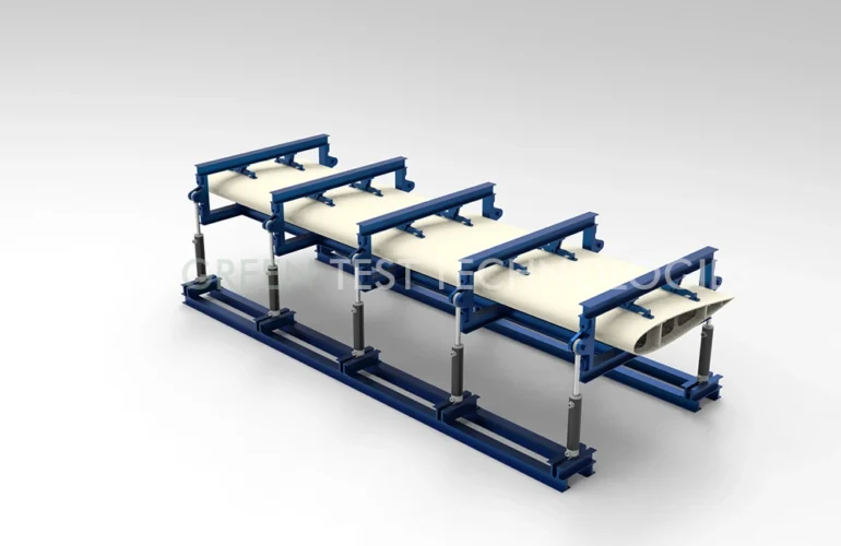 aircraft structural testing, FAR 25, CS-25, wing fatigue test system, fuselage static load testing, strain measurement, composite airframe validation, hydraulic loading, crack propagation analysis, ASTM E647, full-scale structural testing, DAQ systems, modal vibration testing, ultimate load testing, damage tolerance verification, thermal-structural coupling, acoustic emission monitoring, flight cycle simulation, E2T Control Suite, ASTM F3114, airframe certification testing, wing box durability tests, composite durability test, aircraft body test, composite fatigue test, fatigue test system, uçak yapısal testleri, kanat yorulma test sistemi, gövde statik yük testi, strain gauge ölçümü, kompozit gövde validasyonu, hidrolik yükleme, çatlak ilerleme analizi, tam ölçekli yapısal test,dinamik veri toplama sistemleri, modal titreşim testi, nihai yük testi, hasar tolerans doğrulama, termal-yapısal eşleme, uçuş çevrim simülasyonu, ASTM F3114 uyumluluk, gövde sertifikasyon testleri, kanat dayanıklılık testleri, AC 23-13, Composite Structures, ASTM E1820, Fracture Toughness, NASM 1312-20, Fastener Testing, Full-scale wing bending, S-N Curve